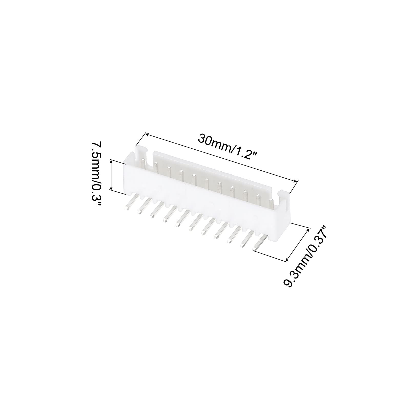 Amazon | MECCANIXITY 2.54mm コネクター 11ピン オスアダプター 直角